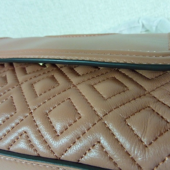 NEW Tory Burch Fleming Coral Pink Small Convertible Shoulder Bag/Crossbody Bag - Picture 11 of 15